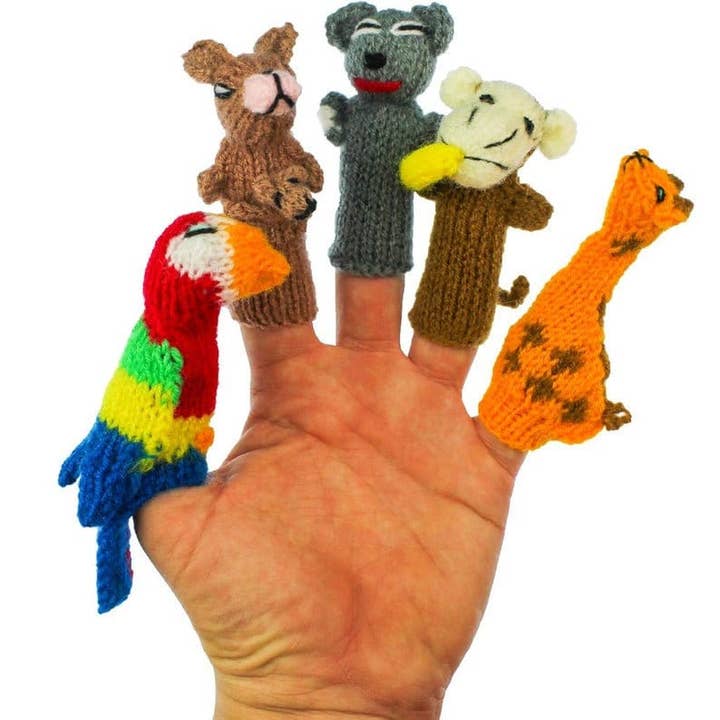 MODA LATINA – Großhandel Fingerpuppe – Kind & Baby – Los von 1000 handgestrickten Fingerpuppen peruanische Marionetten3