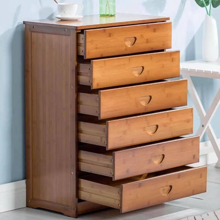 everythingbamboo - Wholesale Cabinet - Solid Bamboo Modern Drawer Chest Cabinet Table Bedroom Storage Choice Elegant2