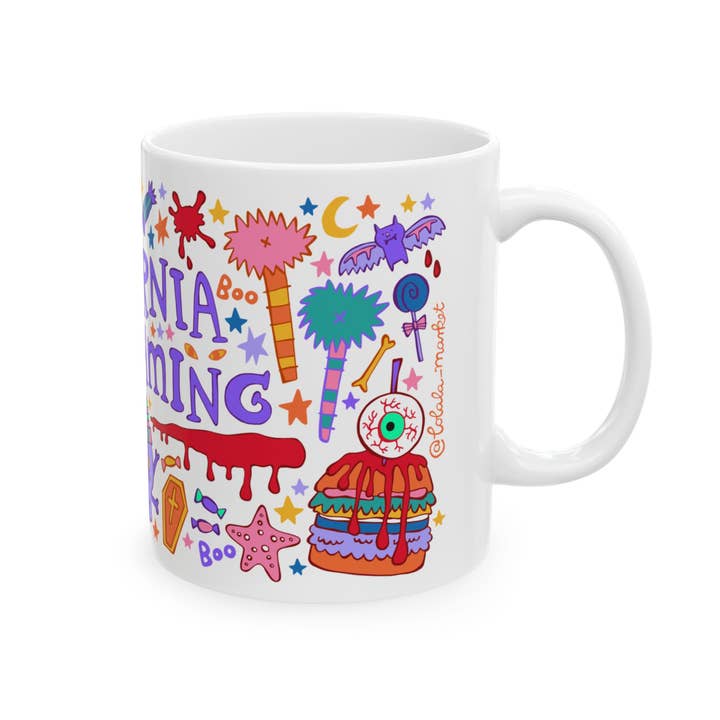 LOLALA - Your California Happiness Market 💛 - Wholesale Coffee Mug - California Screaming - Halloween Mug (11oz)