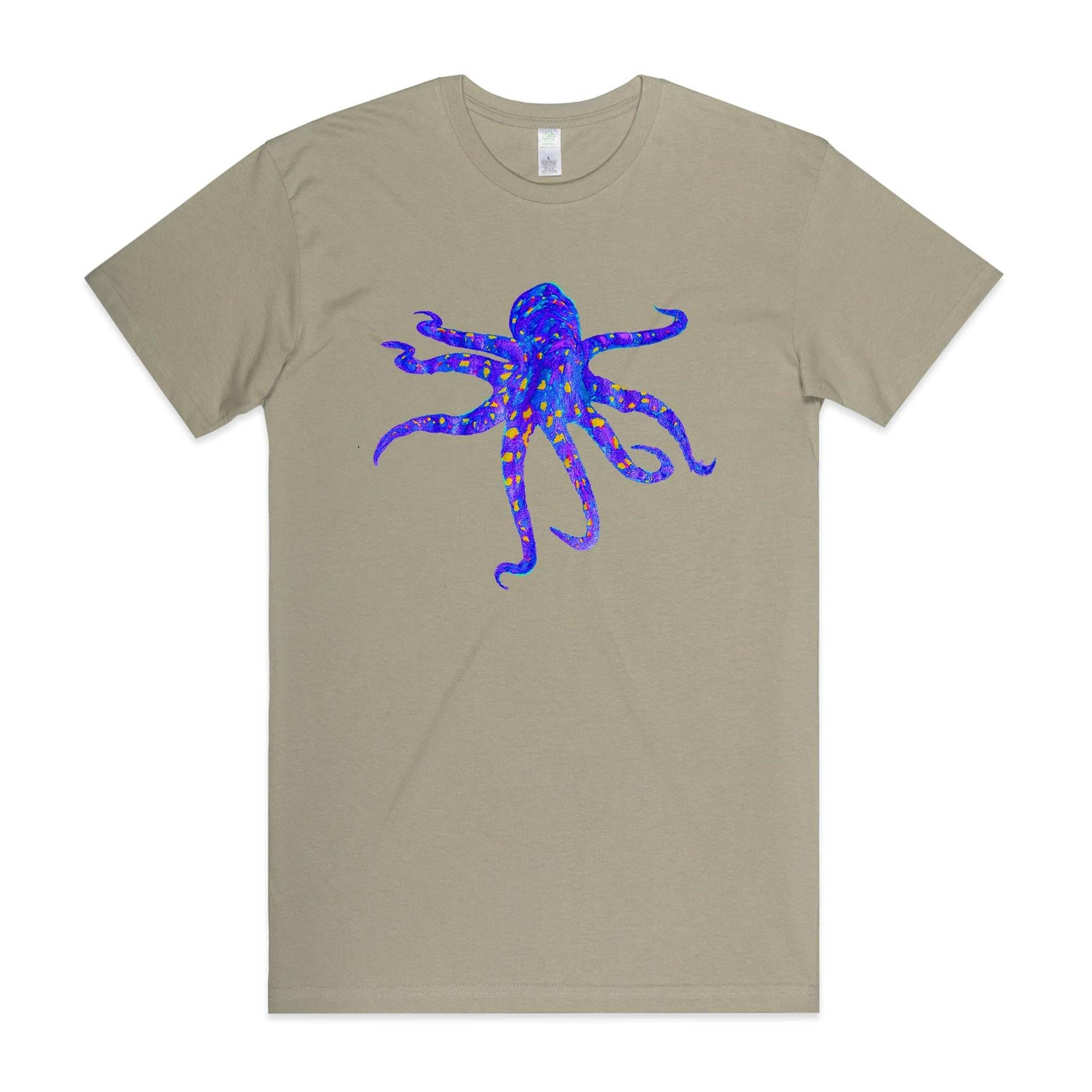 High Tees - Wholesale Screen Printed T-Shirt - Unisex - Blue Ringed Octopus T shirt5