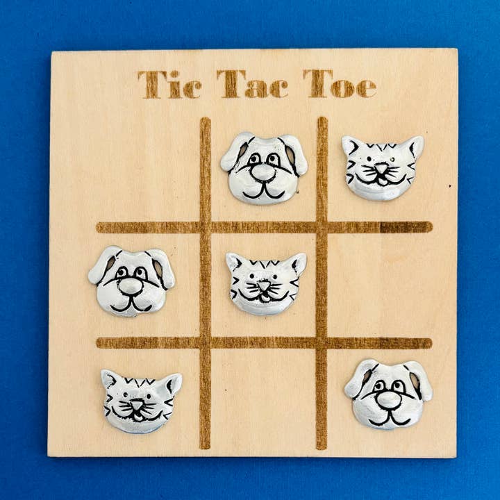 Basic Spirit - Venta al por mayor Juegos de mesa - Juego de Viaje de Gato y Perro Tres en Raya
