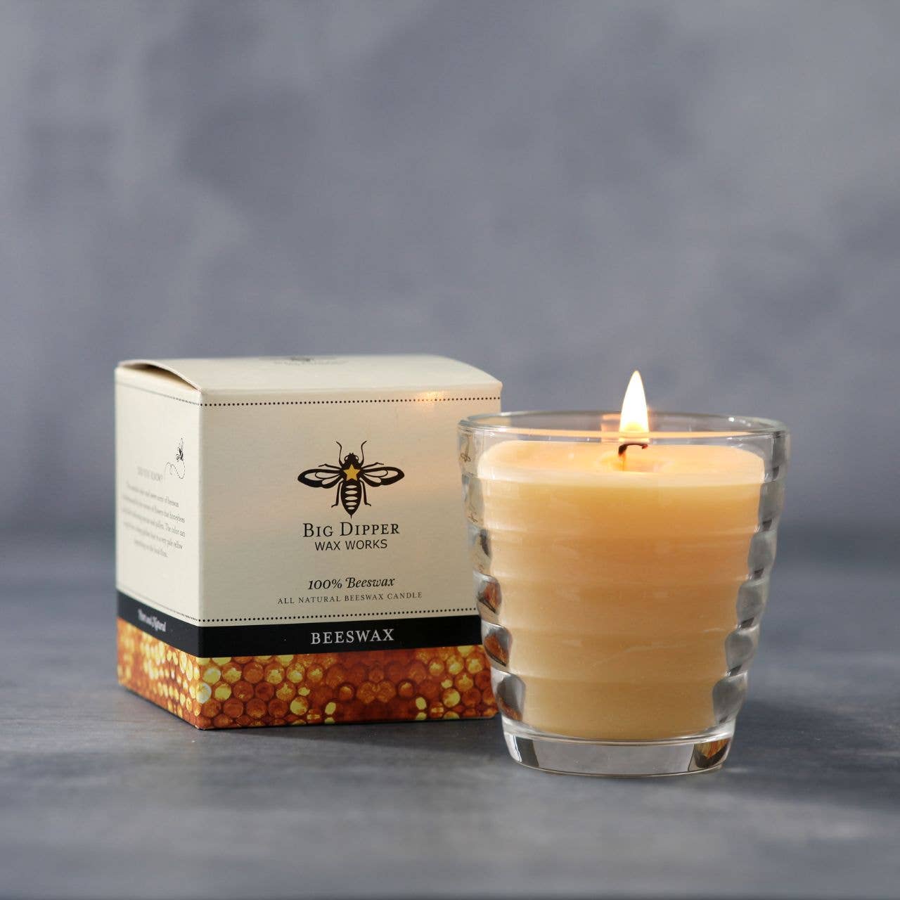 Big Dipper Wax Works - Wholesale Jar/Filled Candle - Beehive Glass Candle – 100% Pure Beeswax – 24+ Hour Burn1