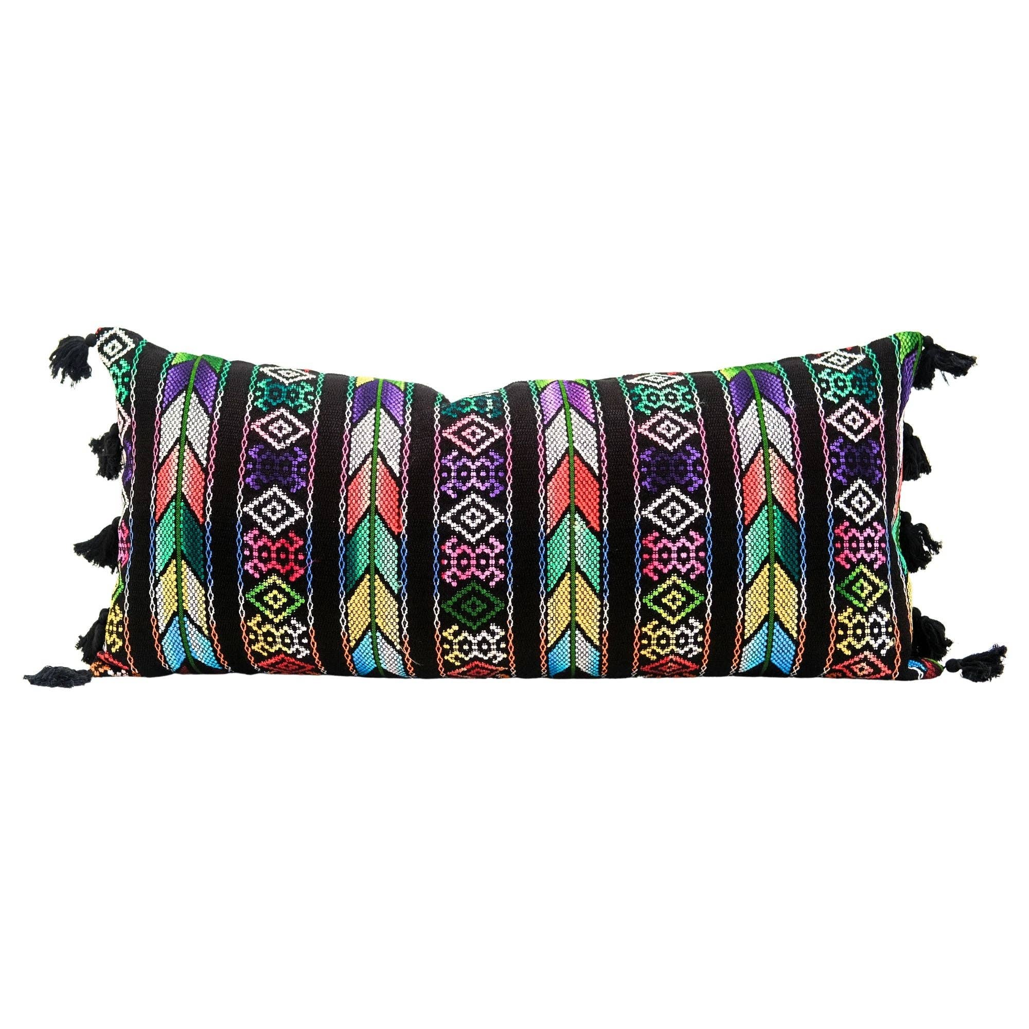 Upavim Crafts - Wholesale Lumbar Pillow - Oversized Guatemalan Lumbar Pillow0