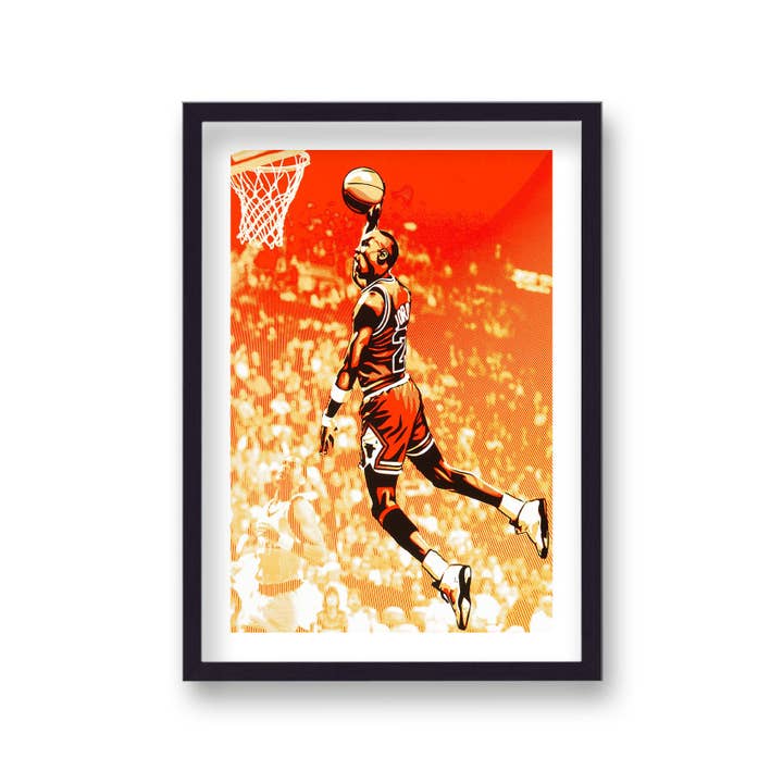 Stampa Pop Art di Michael Jordan 2 per la vendita all'ingrosso da parte di Gallery Print and Art