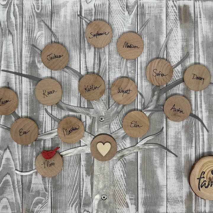FamilyTree Traditions LLC - Wholesale DIY Craft Kit - Rustic Family Tree, Magnetic Craft Kit4