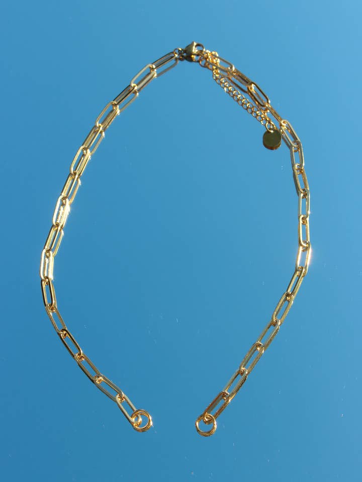 Large Gold Paperclip Chain- Tarnish Resistant for wholesale by Beaded by Meg