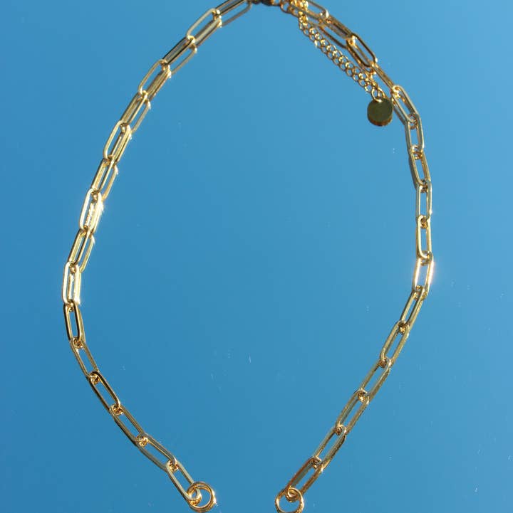 Large Gold Paperclip Chain- Tarnish Resistant for wholesale by Beaded by Meg