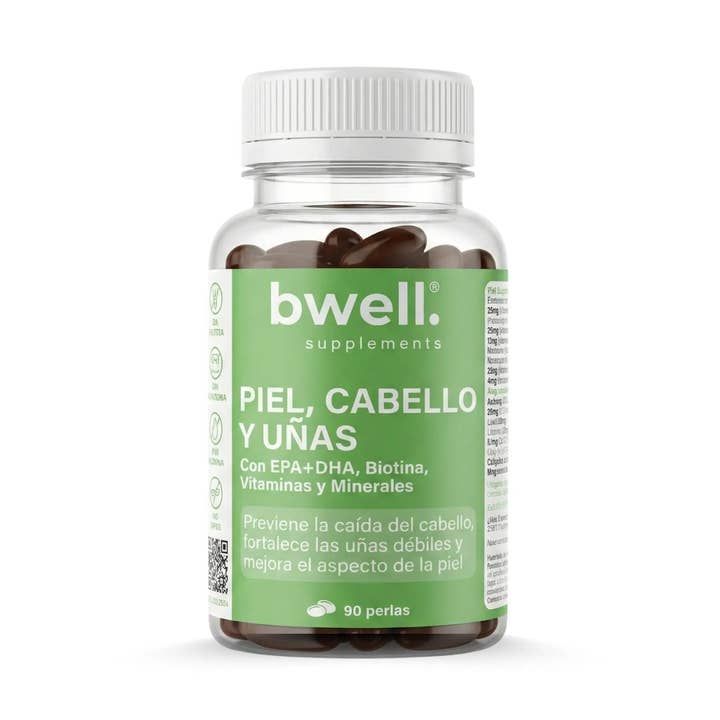Hud, Hår og Negle Komplex | DHA + EPA, Biotin, Vitaminer og Mineraler (Kraftig kombination) - 90 kapsler for engroshandel hos Bwell Supplements
