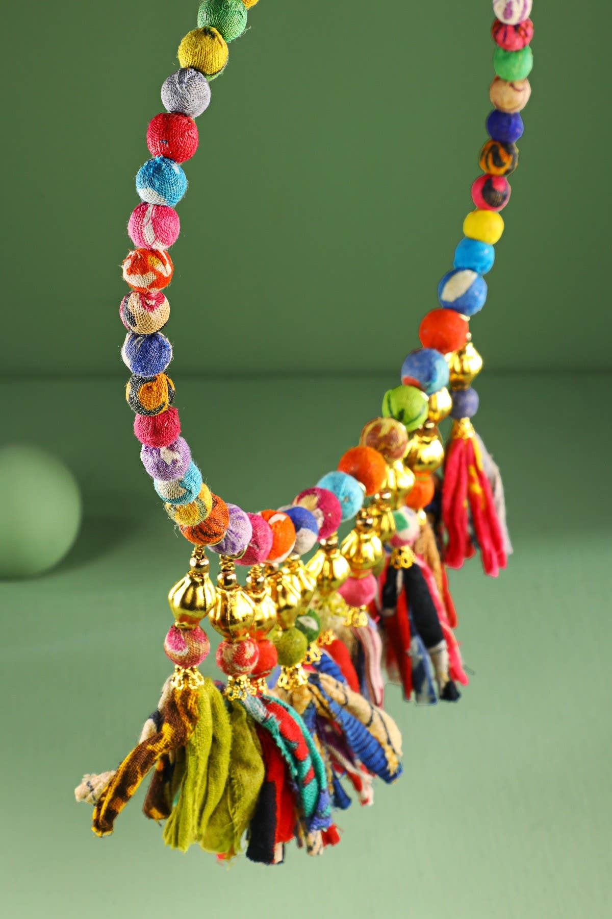 Handmade Multi-Tassel Beaded Choker Necklace  for wholesale on Faire1