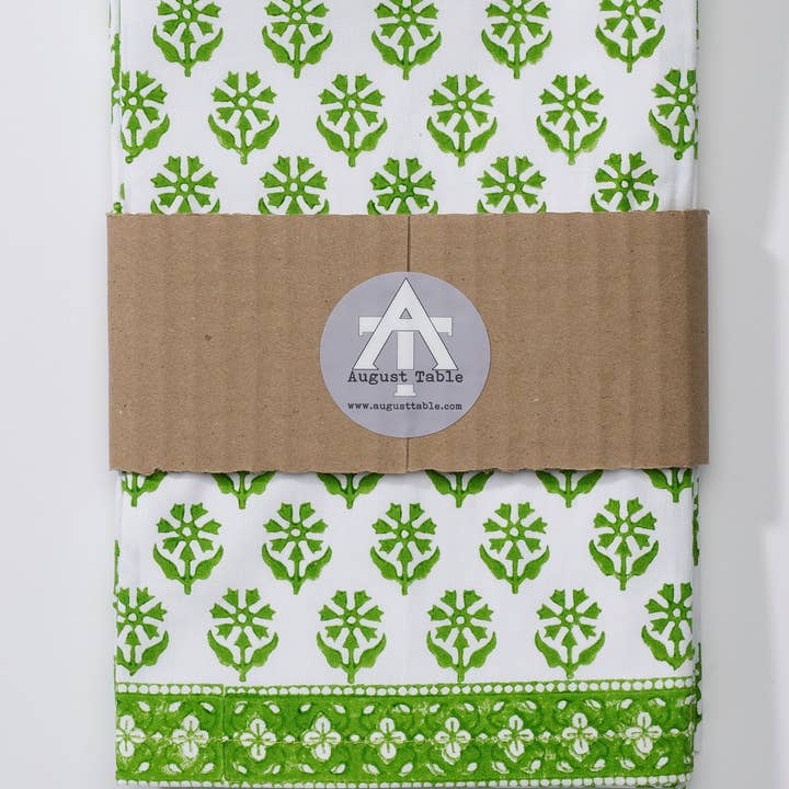 August Table – Großhandel Tischdecken – Sequoia Tischdecke in Linnet Green
