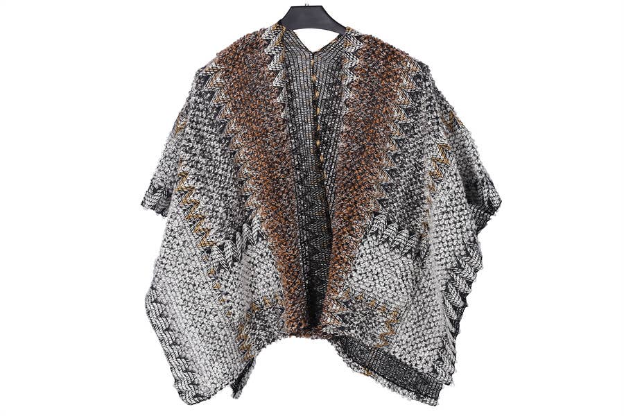 Nima Accessories Inc – Poncho - Mulher por atacado – Tecido Senhora Poncho Moda2