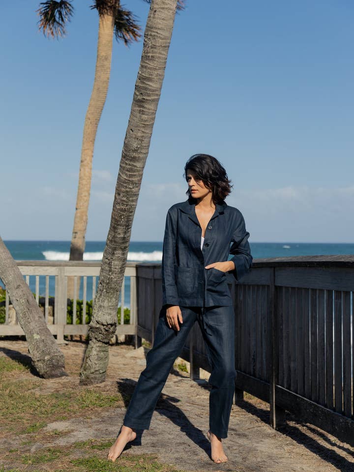 Linen Co-ord set for wholesale by Mhafu