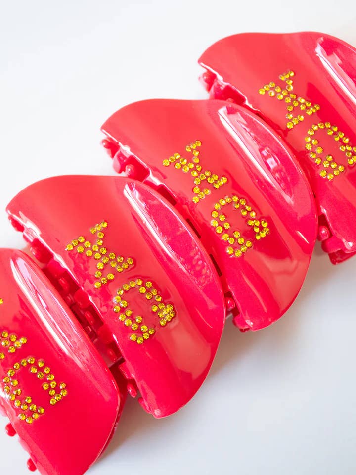 Chi Omega That Girl Sorority Hair Claw Clip for wholesale by Duo Threads