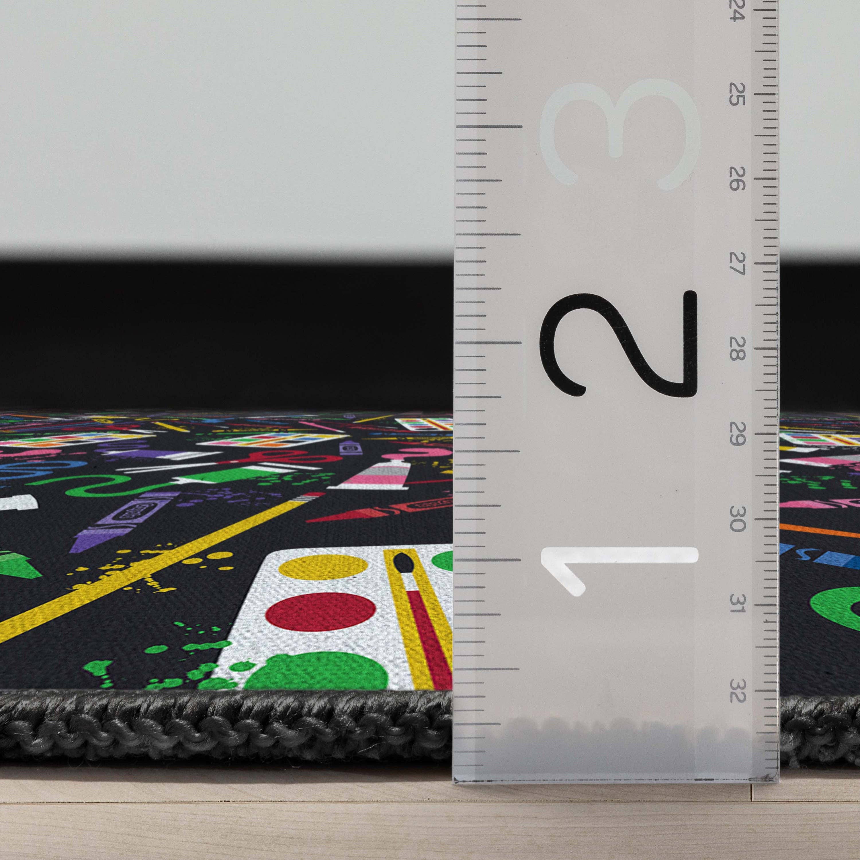 Well Woven – wholesale Matta – Crayola Art Supplies svart område matta av välvävda8