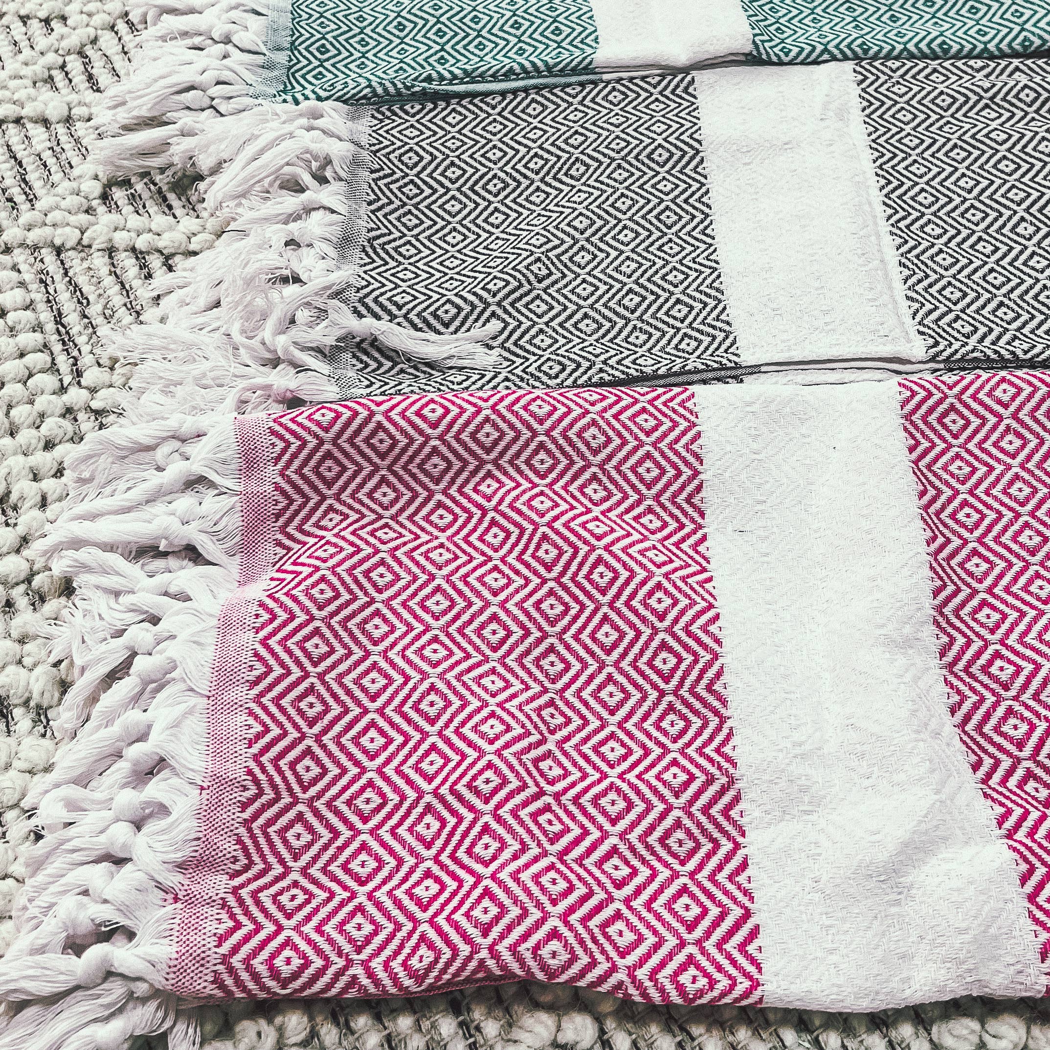 Gia Roma - Vente Serviettes de bain - Serviettes turques Grandes serviettes 100% coton | 40 x 70 « | 200 g/m²125