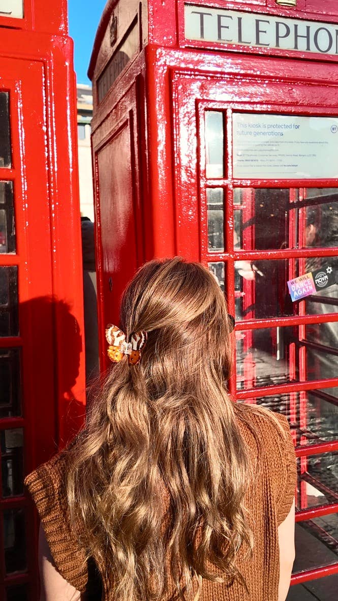 Solar Eclipse – Clips para cabelo - Mulher por atacado – Garra de Cabelo com Mariposa Tigre Pintada à Mão | Ecológico4