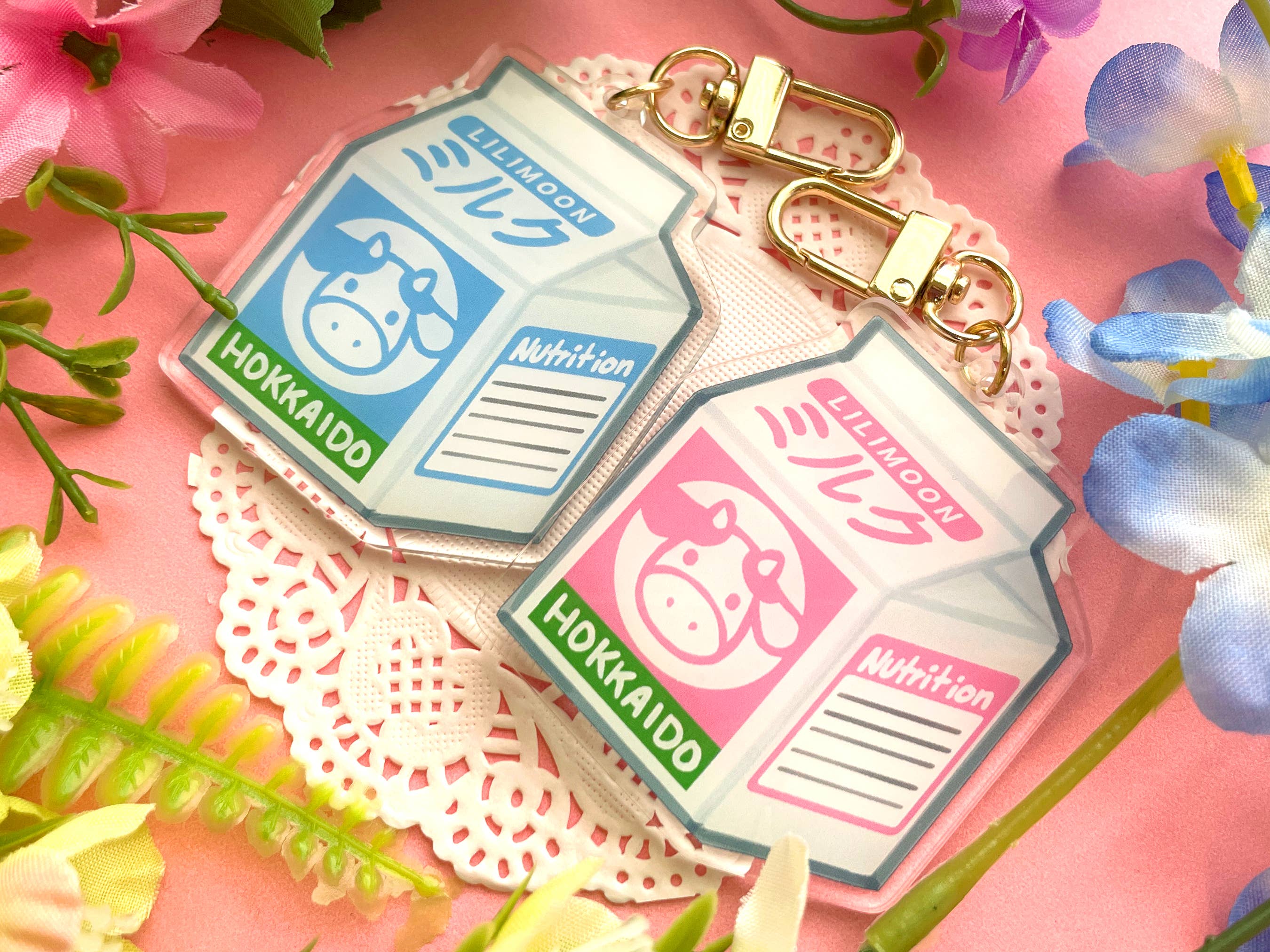 Lilimoon - Wholesale Keychain - Women's - Milk Carton Keychain Bag Charm Kawaii Food Snack Drink Japan4