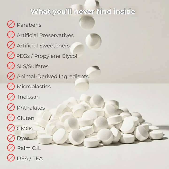 Tidalove - Wholesale Toothpaste - Fluoride Yuzu Mint Toothpaste Tablets — 1 Month2