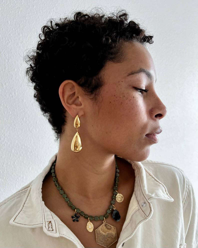 BELJOY – Engroshandel Hængeøreringe og creoløreringe – Eros Teardrop Ørering || Vælg Farve3