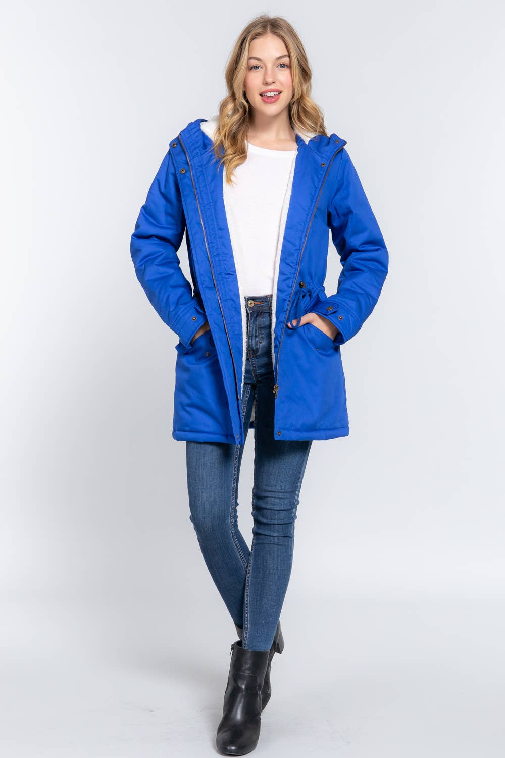 Active Basic | Active USA - Vente Veste – femme - Veste utilitaire à capuche en peluche doublée polaire7