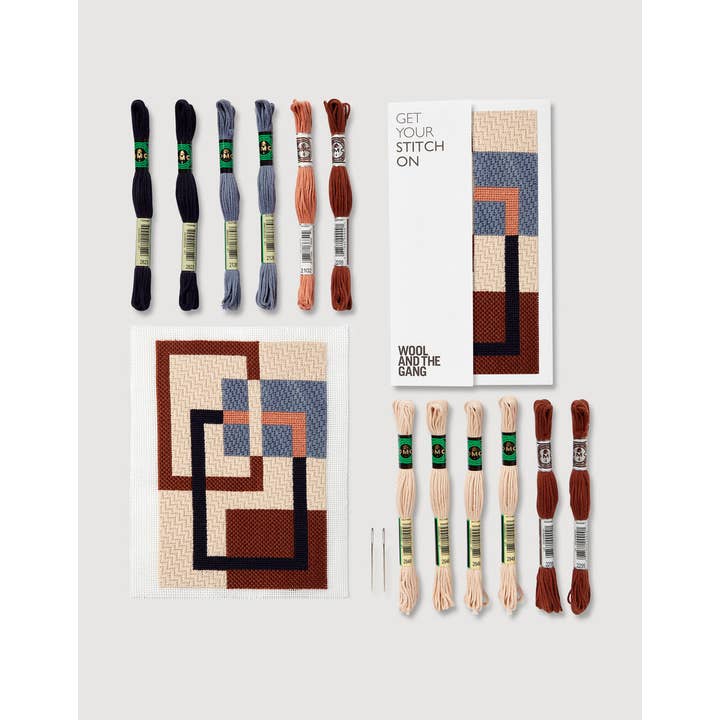 DMC - Wholesale Embroidery/Cross Stitch Supplies - Wool and the Gang Framed Needlepoint Kit