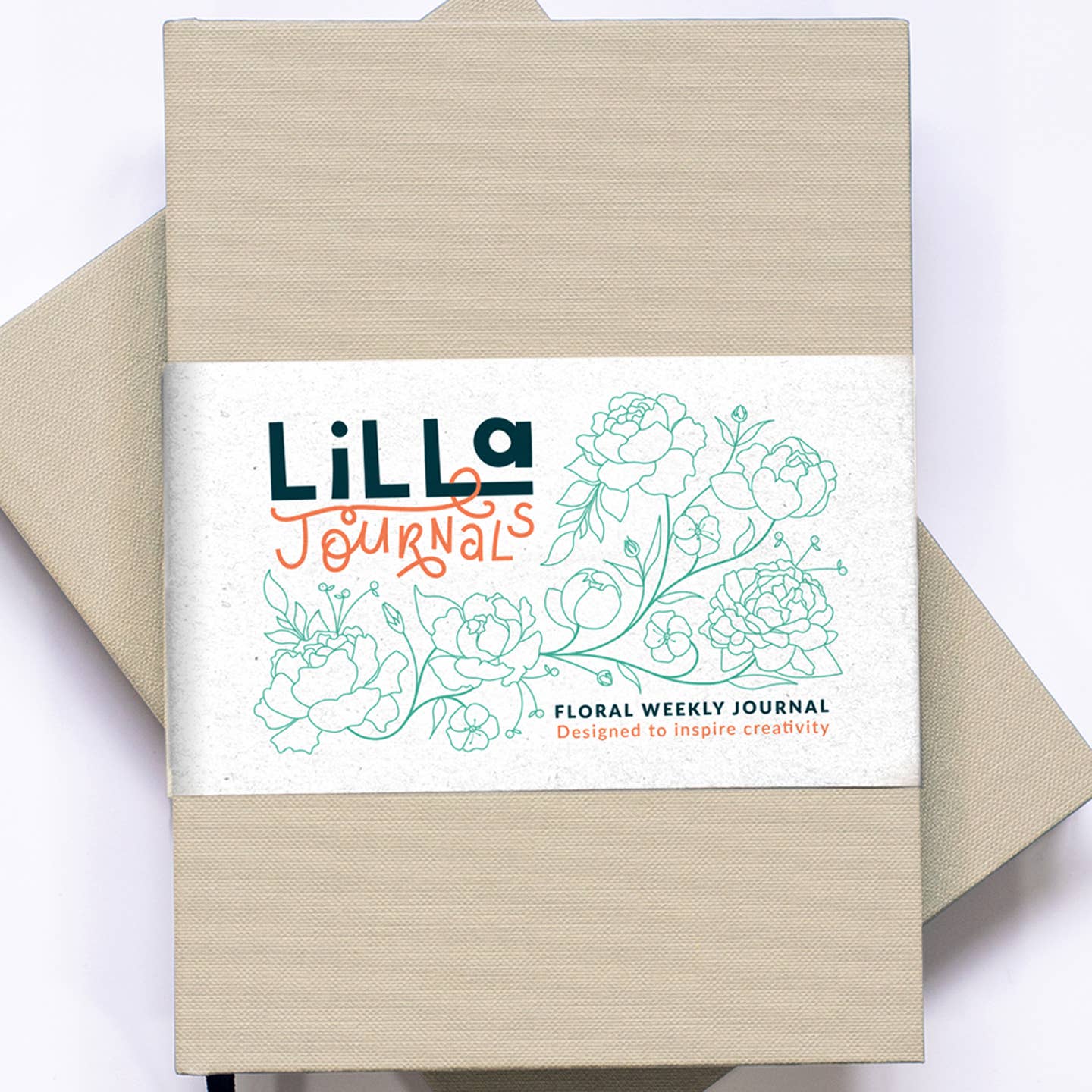 LILLA Journals – wholesale Journal/diary – Floral Weekly Bullet Journal | Undated illustrated planner1