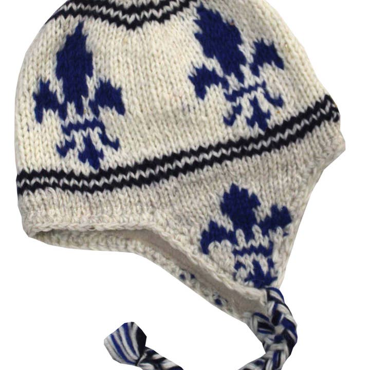 Earflap Hut für Damen und Herren. 100% Wolle mit Fleecefutter. Handgefertigt in Nepal. für den Großhandel von Northern Lifestyles Canada