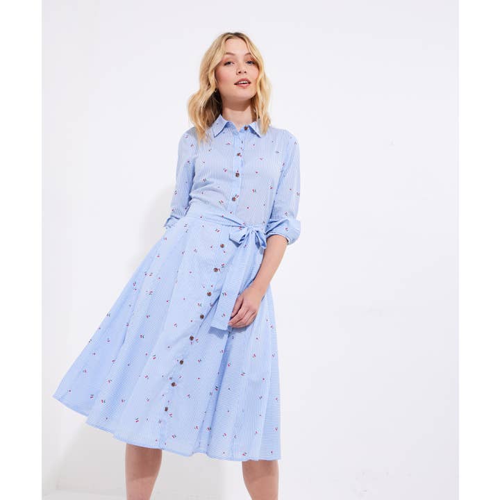 Charming Cherry Cotton Shirt Dress for wholesale by Joe Browns