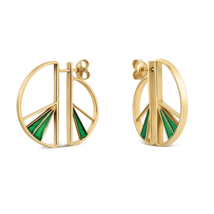 Wedge Split Earrings - Enamel for wholesale by Little By Little Jewellery