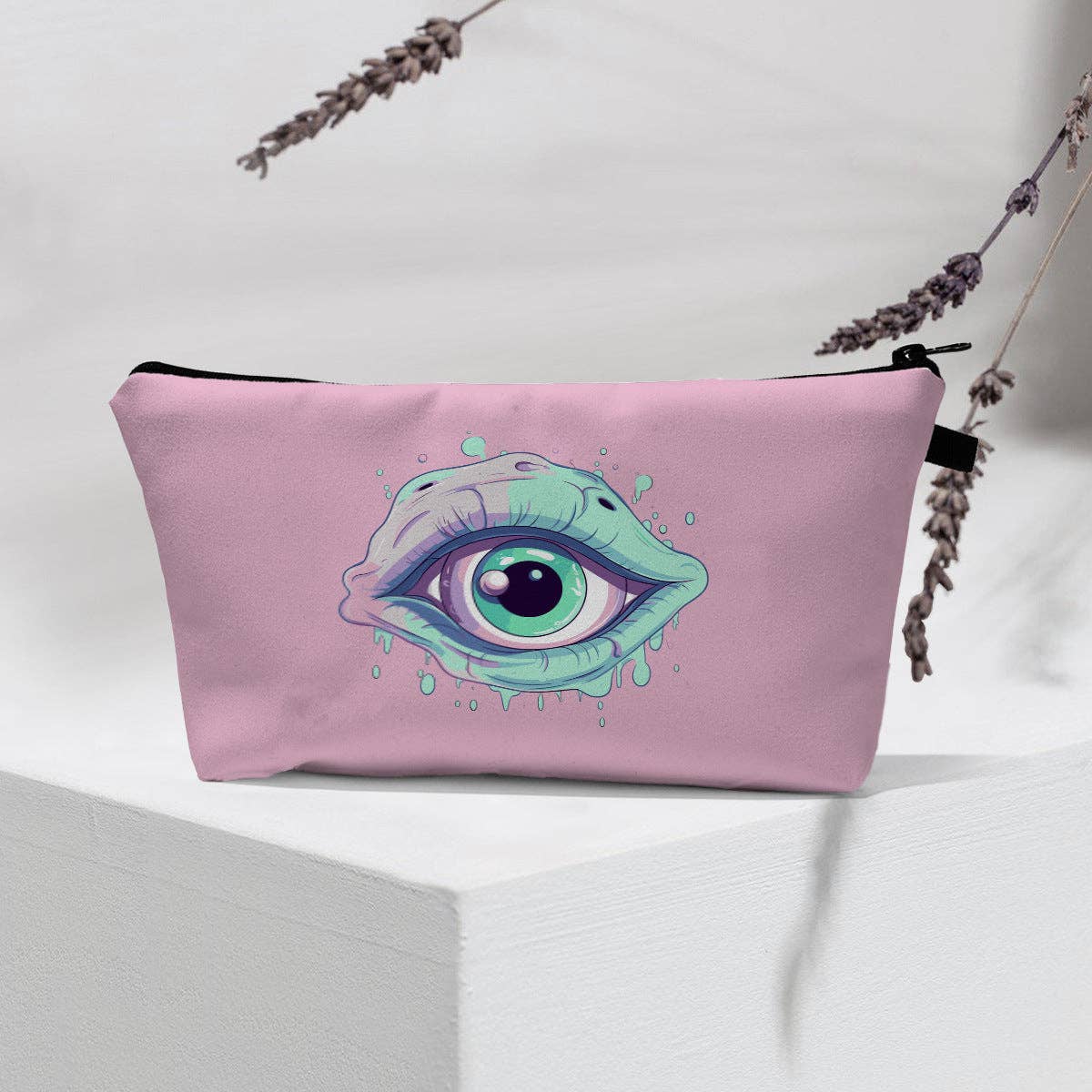 pinkblu02 - Wholesale Make-up tas/toilettas - Damesmode Boze Oog Draagbare Cosmetica Tas7