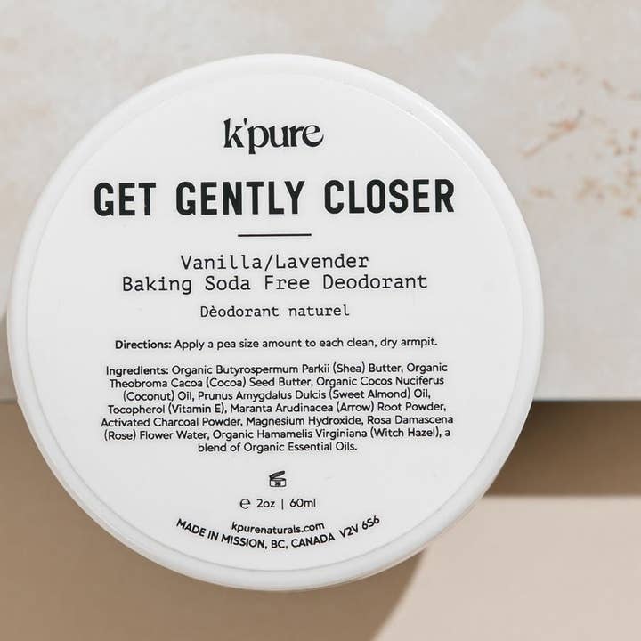 Get Gently Closer | Baking Soda Free Deodorant for wholesale by K'pure Naturals