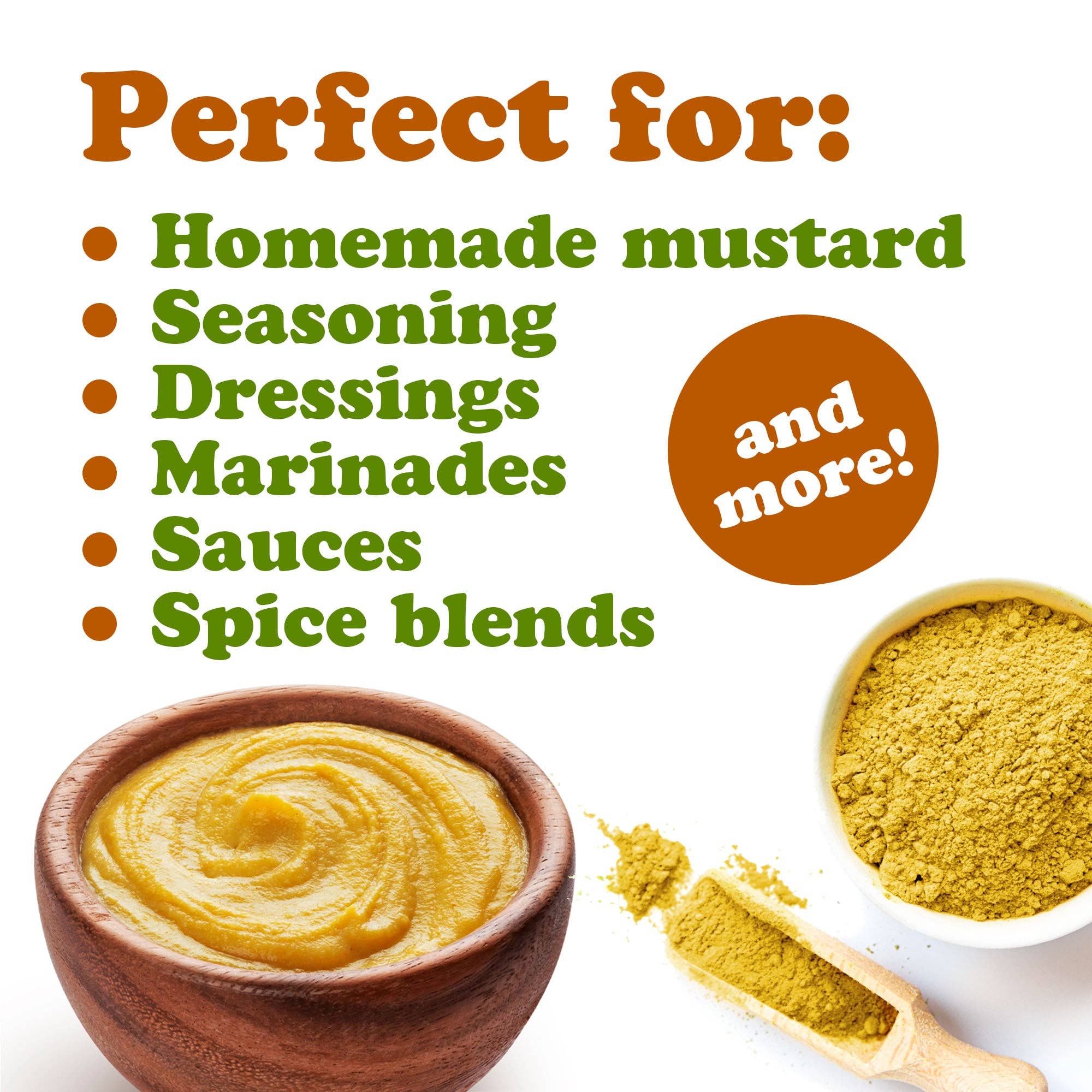 Food To Live – Großhandel Gewürze – Bio-Gemahlene Senfkörner – 100% Natürliches, Veganes Gewürz für Geschmackvolles Kochen und Würzen, Nicht-GVO, Koscher, Großpackung – von Food to Live6