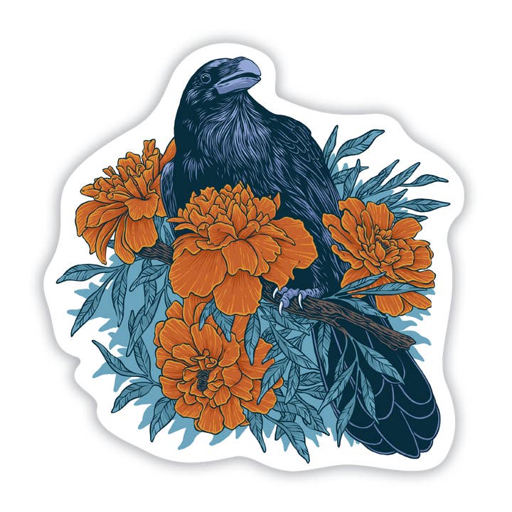 Raven Sticker for wholesale by Jenn Sneary Art