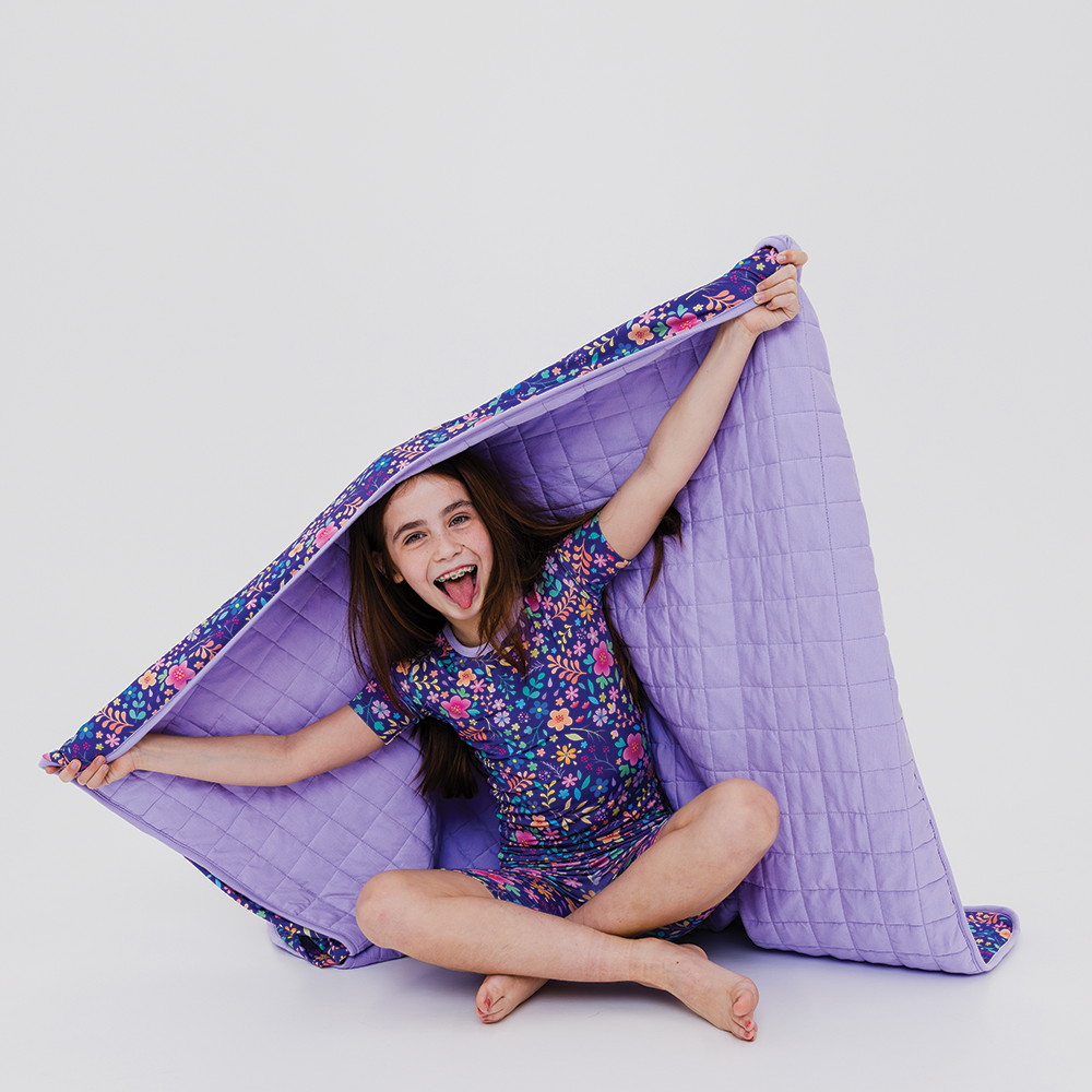 Bam & Stitch - Wholesale Bedding Blanket - Kids & Baby - Orchid Gardens Blanket2