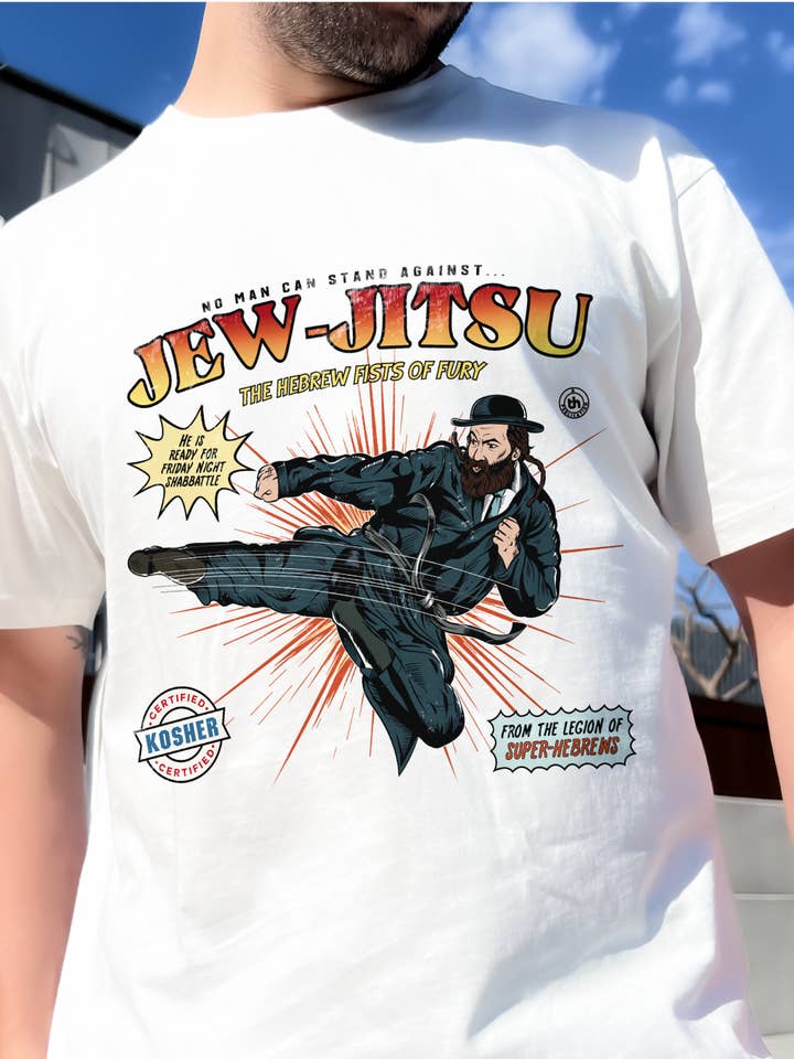 Threadheads - Wholesale Screen printed t-shirt – Men′s - Jew-Jitsu T-Shirt1