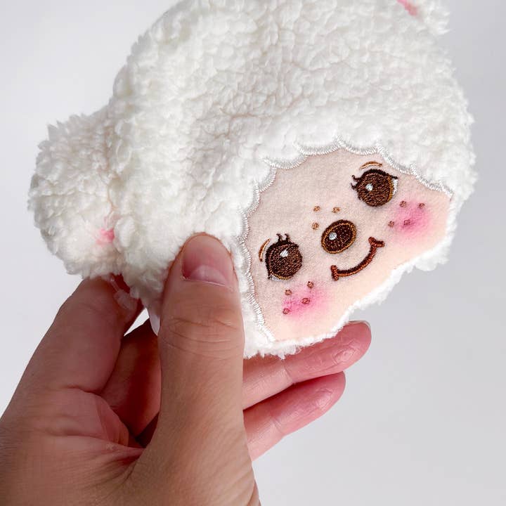 LASR - Wholesale Coin Purse - Women's - Monchhichi Cham Cham Bear Face Plush Coin Bag