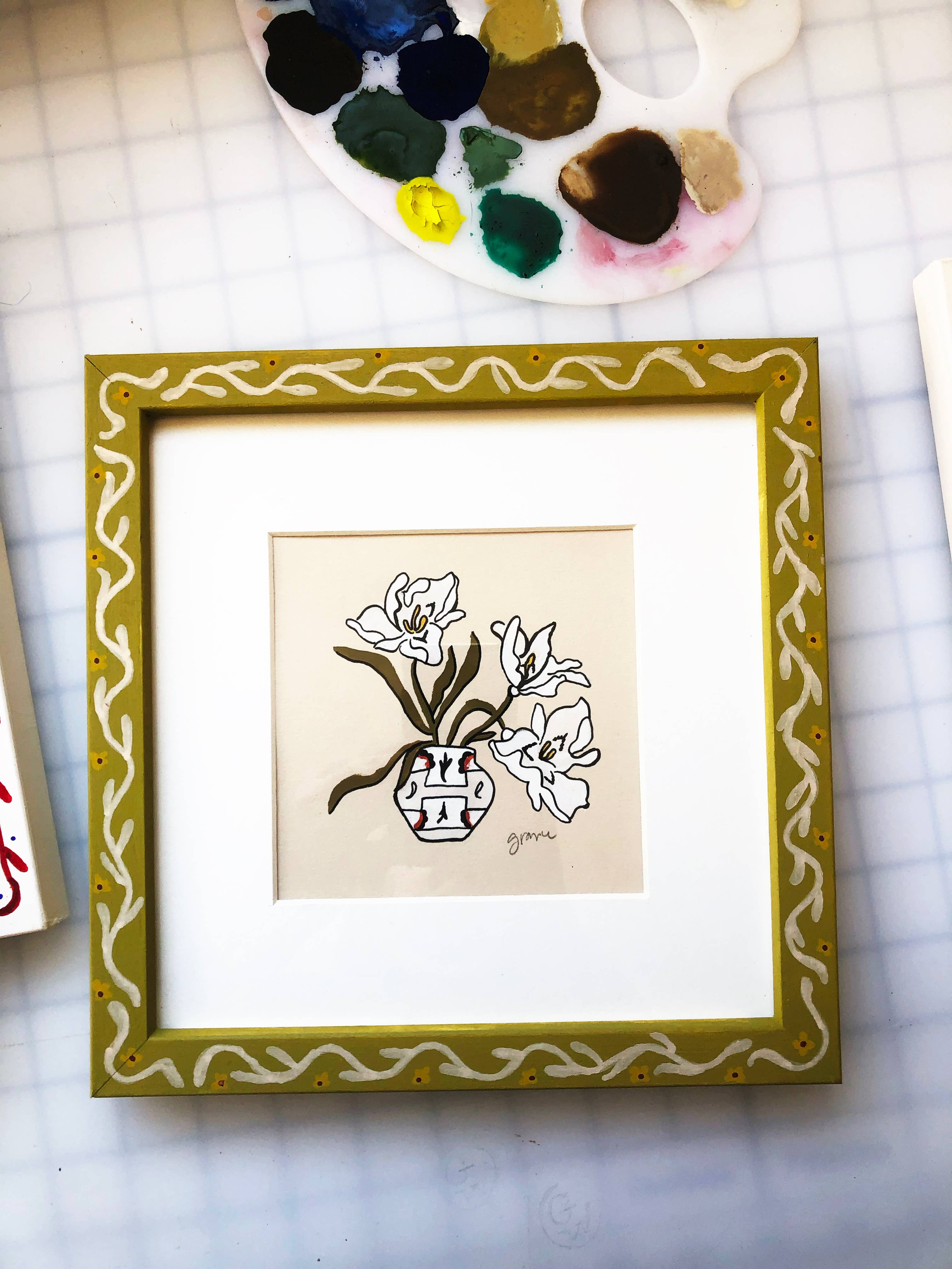 Grayce Wylder Creative Co - Wholesale Painting/Drawing - Framed Original Gouache Painting0