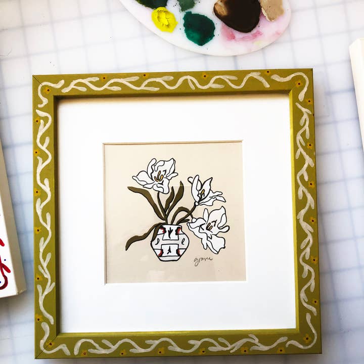 Grayce Wylder Creative Co - Wholesale Painting/Drawing - Framed Original Gouache Painting