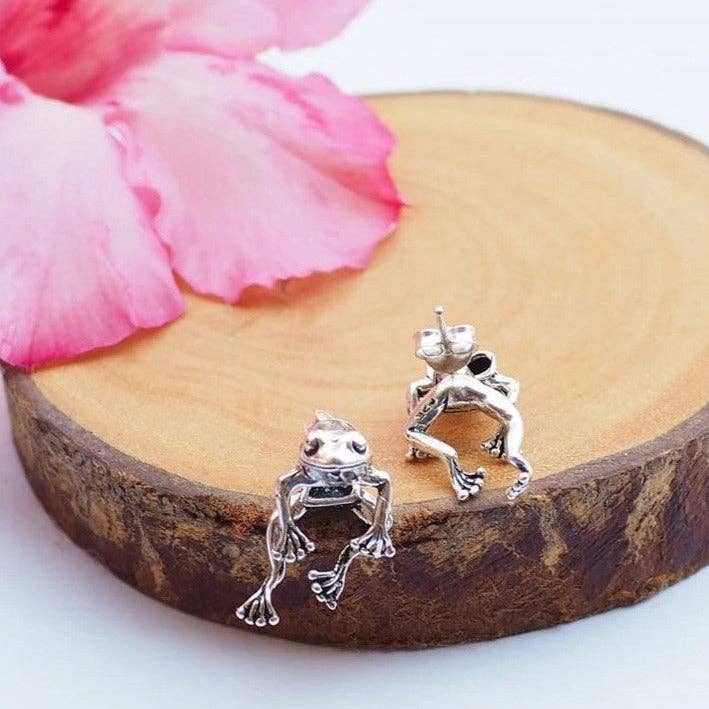 Ashlen - Venta al por mayor Pendientes de botón/aretes de poste - PENDIENTES DE RANA (PAR)3