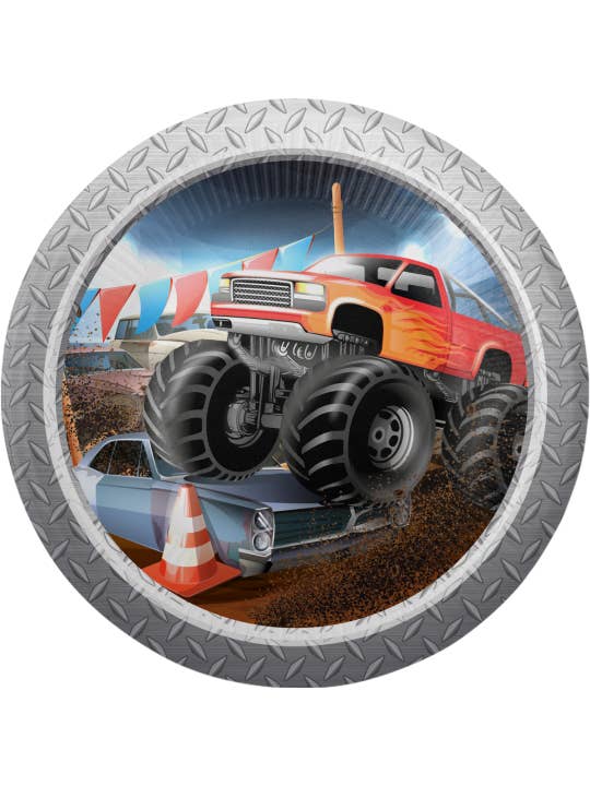 8 Piatti Monster Truck Rally 23 cm per la vendita all'ingrosso da parte di Fiestora