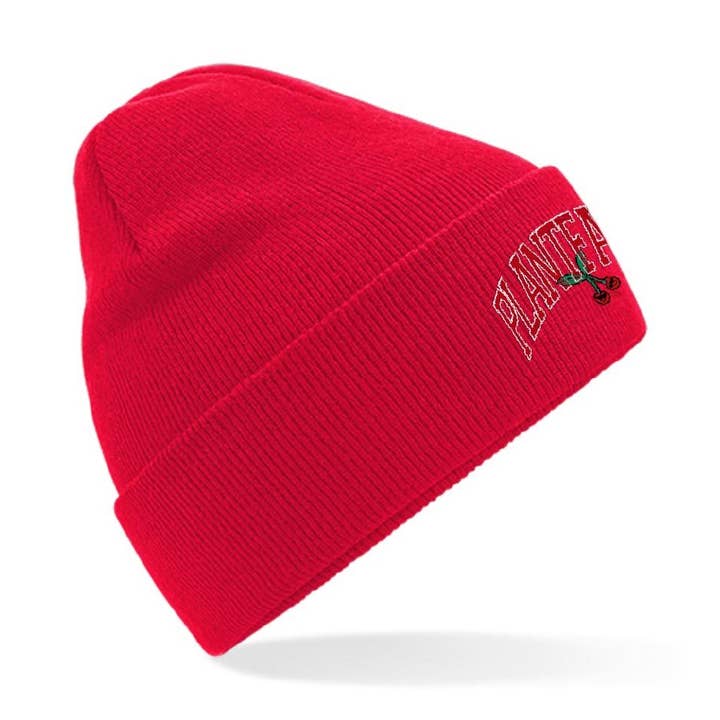 Cherry Organic Beanie - Red for wholesale by Plant Faced Clothing