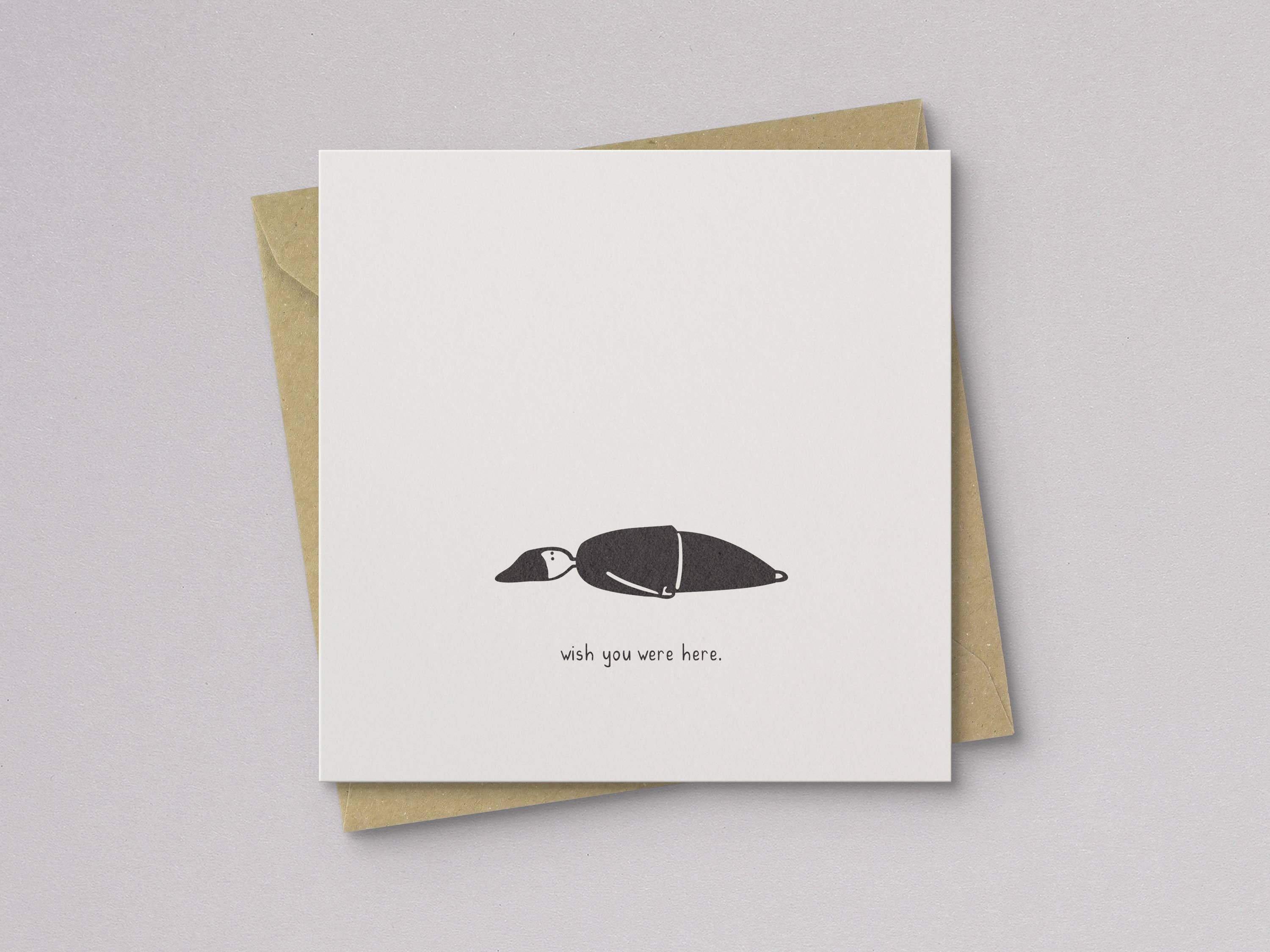 Kwohtations – Cartão de saudação diária por atacado – Desejava que estivesse aqui sem o seu cartão1