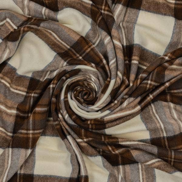 Prince of Scots - Wholesale Throw blanket - Highland Tartan Tweed Merino Wool Throw - Natural Dress6