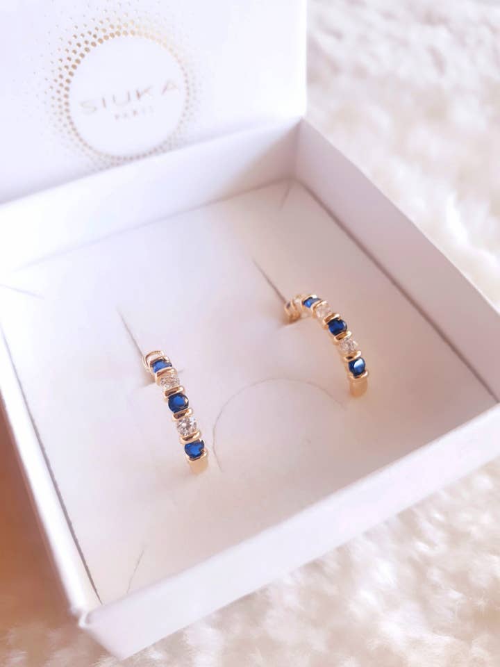 Gold-plated creole earrings for wholesale by SIUKA