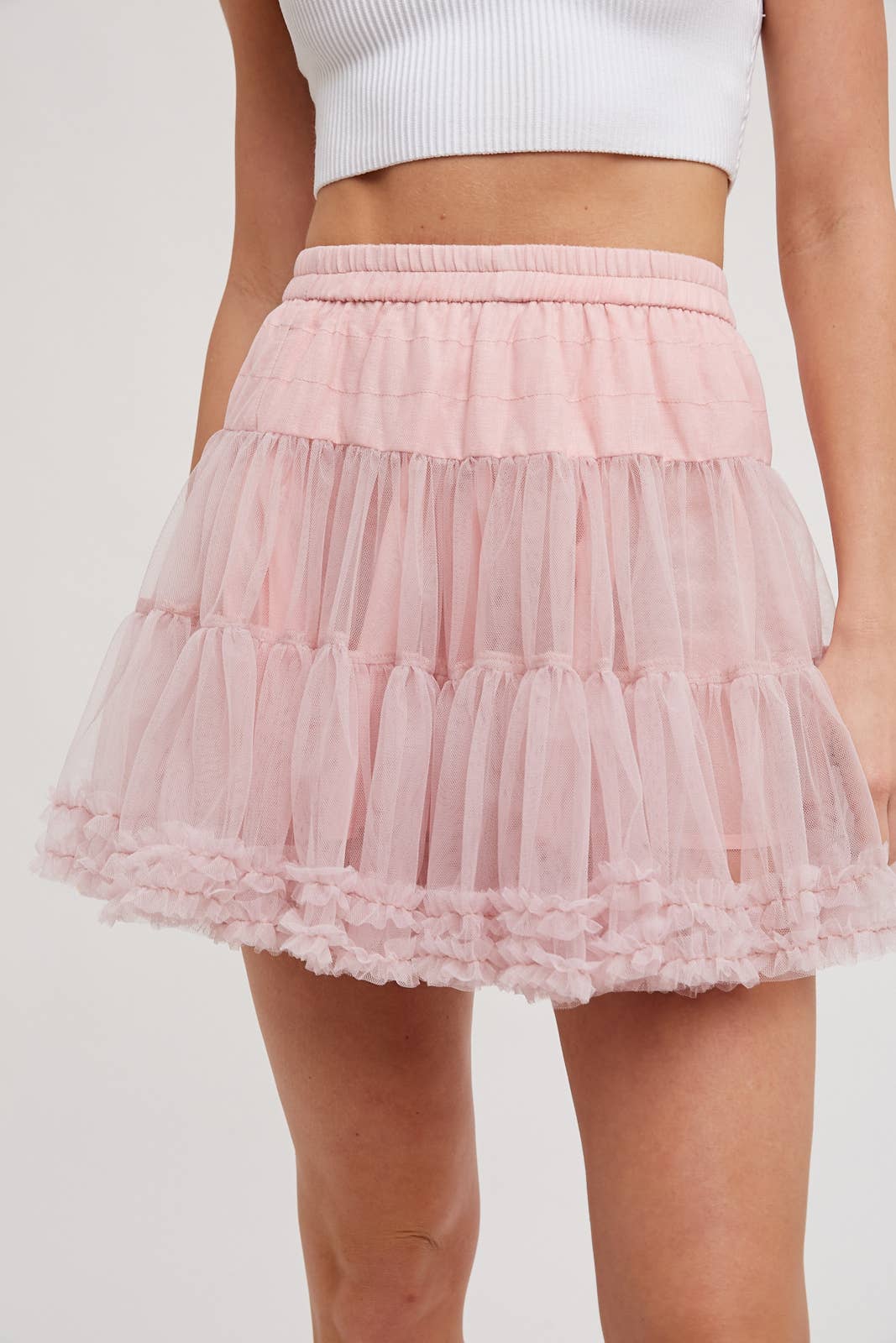Peace Love Line – wholesale Skirt – Women’s – PL5952 - RUFFLE TIERED TULLE TUTU MINI SKIRT12