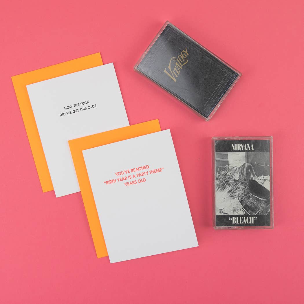 Chez Gagné - Wholesale Birthday Card - Birth Year Is A Party Theme Years Old - Funny Birthday Card3