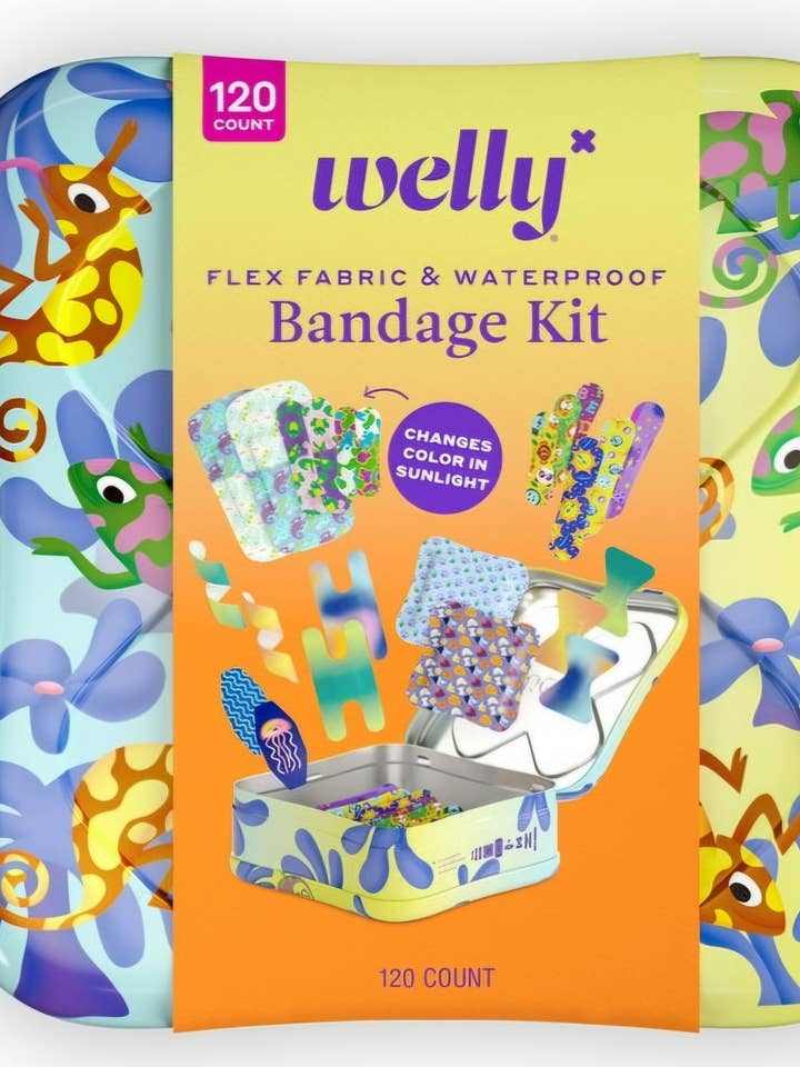 Welly Color Changing Bandages 120CT Flex Fabric Waterproof for wholesale by Majesitc Health