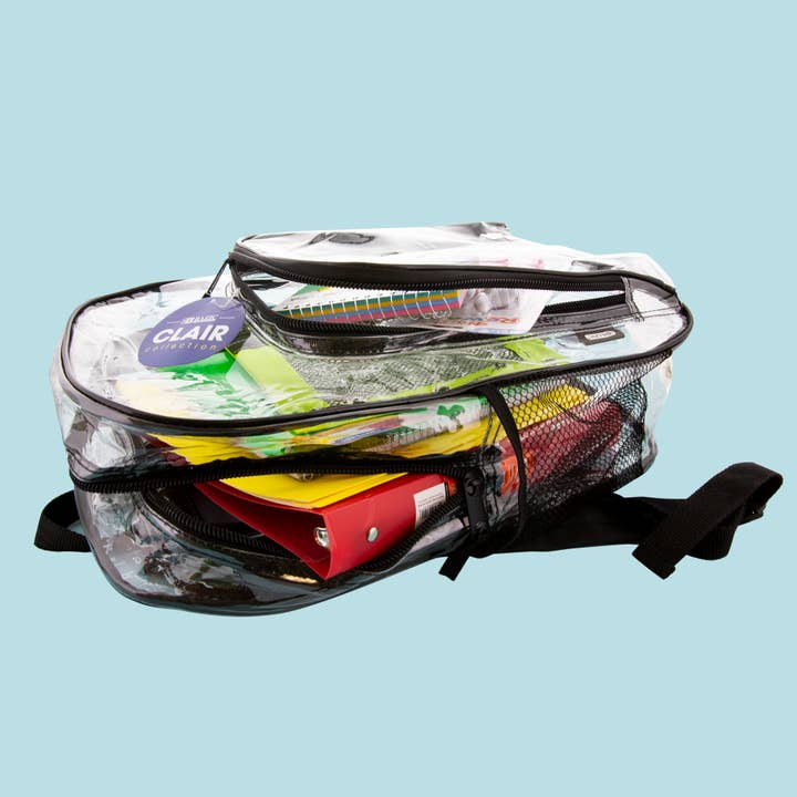 BAZIC Products - Wholesale Backpack - Unisex - Clair Clear Backpack 17"2