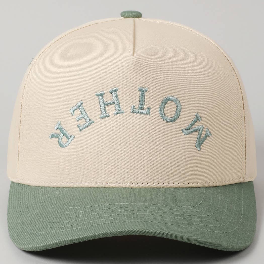 Fashion City - Wholesale Baseball Cap - Women's - MOTHER Upside Down Lettering Embroidery Cap30