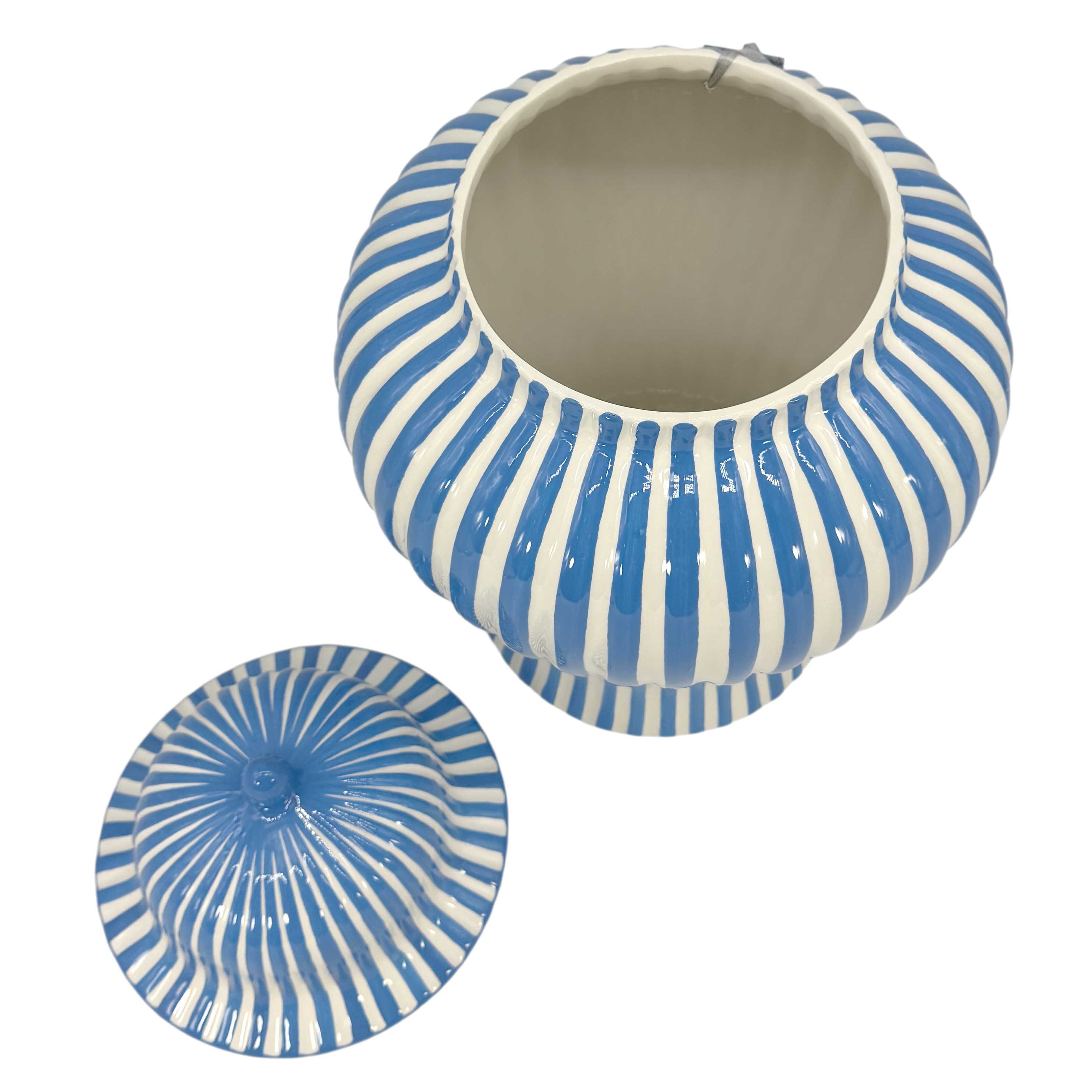 Galt International Company - Wholesale Vase - Candy Cane Striped Ceramic Vase 18"25